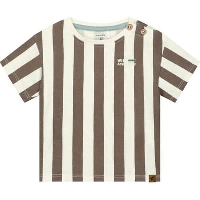 Prénatal peuter shirt Mud Brown 74 heren