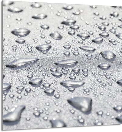TMK ArtDeko Serie - Glas Beschermpaneel - 60x65cm - Krople