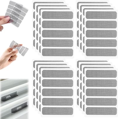 Set van 40 Stuks Reparatieset voor Vliegenhorren, Sterke Lijm voor Insectenbescherming en Herstel van Vliegenhorren, Ideaal tegen Muggen en Insecten