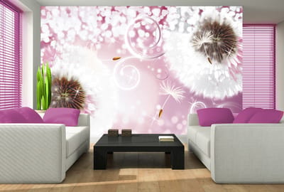 Poster | Roze , Wit | 104 x 70,5 cm