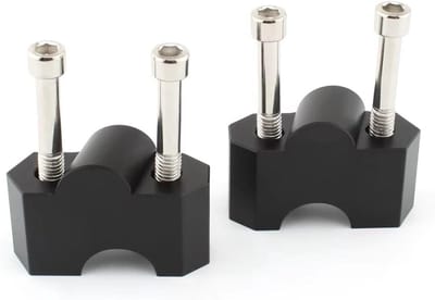 Motorfiets Stuurverhogers - Stuurklem Adapter - Comfortabeler Rijden - Verstelbare Righthouding - 200 g - Zwart
