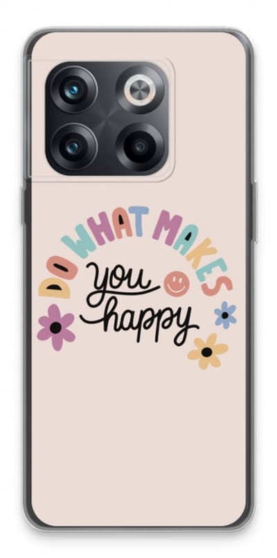 Case Company® - Hoesje geschikt voor OnePlus 10T hoesje - Happy days - Soft Cover Telefoonhoesje - Bescherming aan alle Kanten en Schermrand