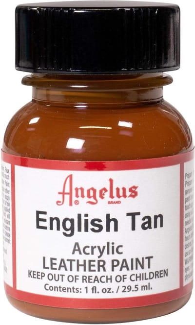 Angelus Leather Acrylic Paint - textielverf voor leren stoffen - acrylbasis - English Tan - 29,5ml