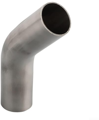 Dailygoods- Bocht 45 Graden - Roestvrijstalen Elleboog - Gepolijst - Duurzaam - Multifunctioneel Gebruik - Eenvoudige Installatie - Uitlaatbocht