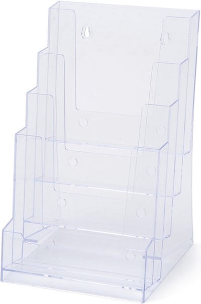 Scritto® Folderhouder Counter/Wandmontage 4x A5 Portrait - 4DA5P