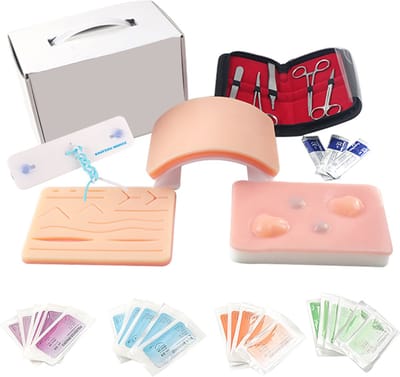 Hechtset XL - uitgebreide oefenset - leren hechten - naaldvoerder - geneeskunde - Mast Medical