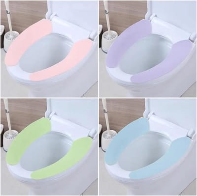 Toiletkussen - Zachte hoes - Warmte en comfort - Universele pasvorm - 38 cm x 9 cm - Grijs