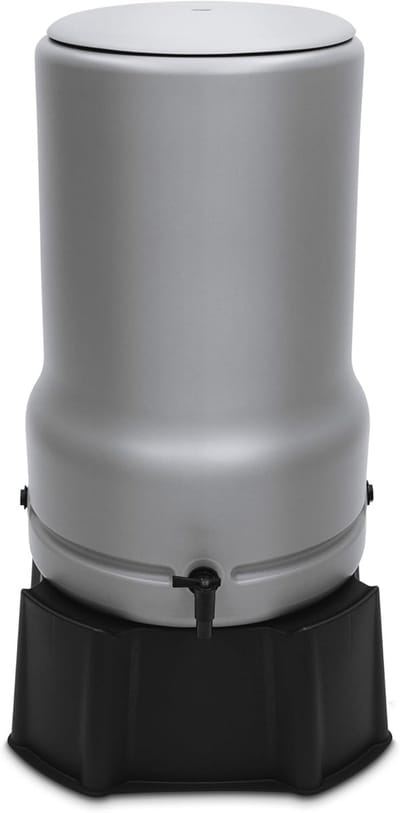 Regenton - Waterton watertank - Tuin besproeien - Inclusief standaard kraan - 110 liter inhoud - Grijs