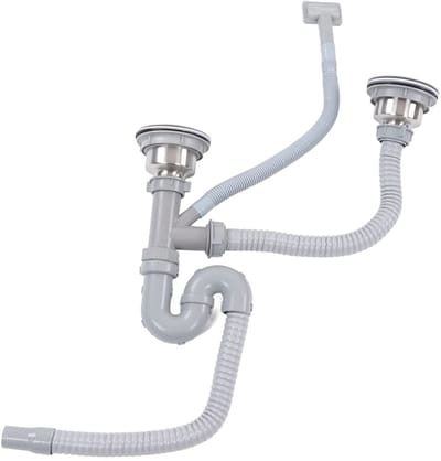 Dailygoods- Afvoerslang Roestvrij Staal - Gootsteenafvoerpijp - Wastafelafvoerslang - Duurzaam - Anti-roest - Snelle Afwateringssnelheid - Afvoerpijp