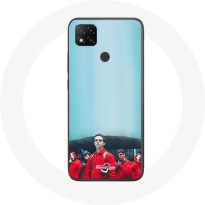 Coque - La casa de papel - Xiaomi Redmi 9C - Souple - Bleu - Protection bleu