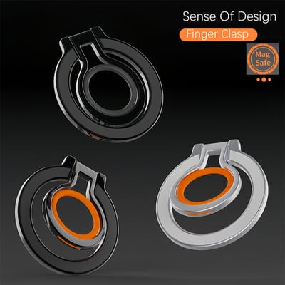 Voor Magsafe Magnetisch Siliconenrubber 1 Stuks Ultralicht en Ultradun Sterke Zuigkracht Roterend 360 °   Muurstickers Overal Foldi