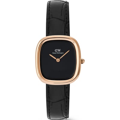 Daniel Wellington DW Watch Margot Reading Onyx Ceramic Rose Gold 24x26mm
