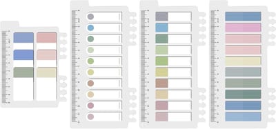 File index tabs met 660 zelfklevende strips en markeerflags in 10 kleuren voor pagina's en boeken
