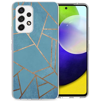 imoshion Hoesje - Geschikt voor Samsung Galaxy A53 - Design hoesje - Blue Graphic