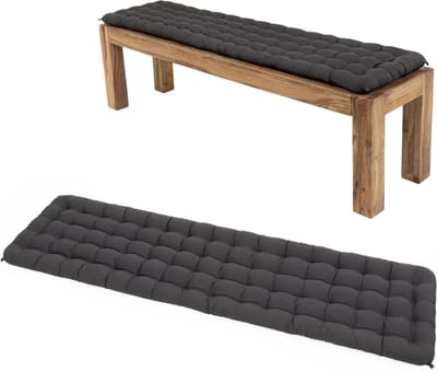 Zitkussen Bank - Comfortabel Kussen - Ontspannen Zitten - Orthopedisch Ontwerp - 160 x 40 cm - Grijs