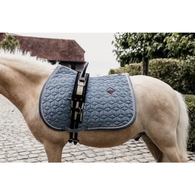 Kentucky Horsewear - Zadeldoek velvet jumping lichtblauw cob