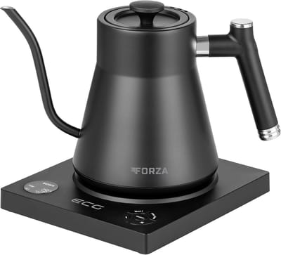Waterkoker Zwanenhals - Design waterketel - Koffie Thee - Temperatuur instelbaar - 1 Liter - Mat Zwart