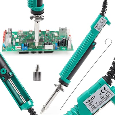 Yihua 929D-V Serie - Elektrische Soldeerafzuiger - 30W - Extra Punt en Reinigingsstaafje