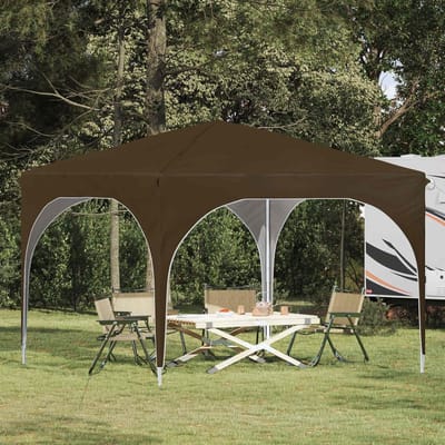 Pop-up Partytent - Feest Tarp - Buitenfeest Bescherming - In Hoogte Verstelbaar - 290 x 290 cm - Taupe