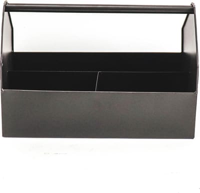 Housevitamin Organiser - 30x17x17cm Metaal Zwart Design. Helpt bij het organiseren van je spullen op een stijlvolle manier.