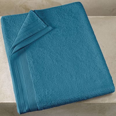 De Witte Lietaer Badlaken Contessa Capri Blue - 100 x 150 cm - Blauw - Katoen