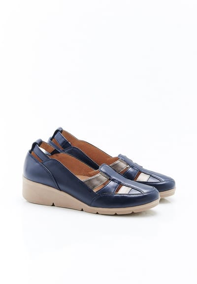 Damart - Mocassins opengewerkt Amortyl - Dames - Blauw - 42