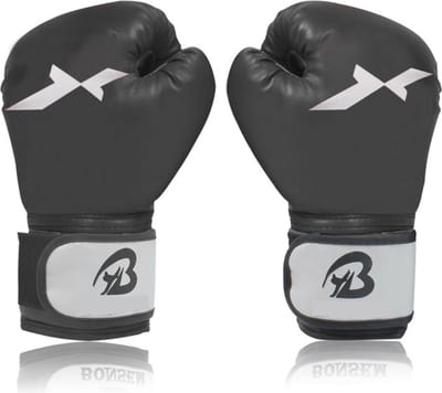 Bovista Kickboks Handschoenen - Bokshandschoenen - Boxing Gloves Set - Vecht Handschoenen - Kind - Zwart