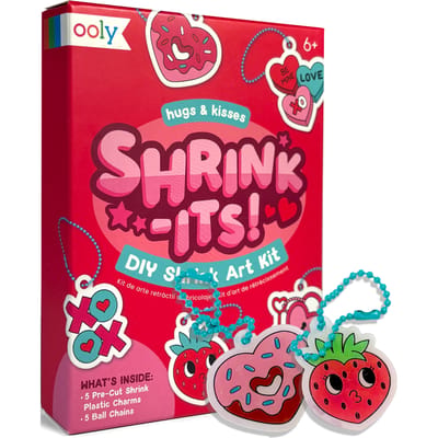 Ooly - Mini Shrink-its! - DIY Krimp kunst - Hugs & kisses - Bedels & kettingen