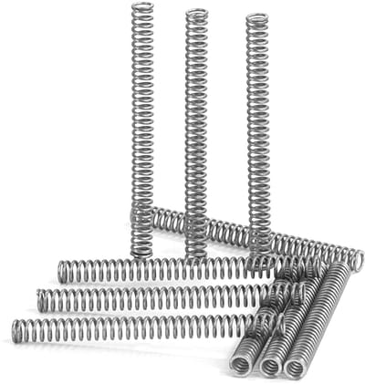 Drukveren - Compressieveren Spiraalveren - Mechanische Toepassingen - Roestvrij Staal 304 - 45 mm - Zilverkleurig