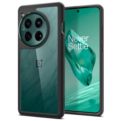 Spigen Ultra Hybrid Hoesje Geschikt Voor OnePlus 12 Back Cover Matte Zwart