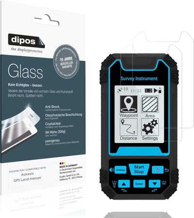 dipos – 2x Pantserfolie geschikt voor Asixxsix GPS Land-messer | 9H Screenprotector