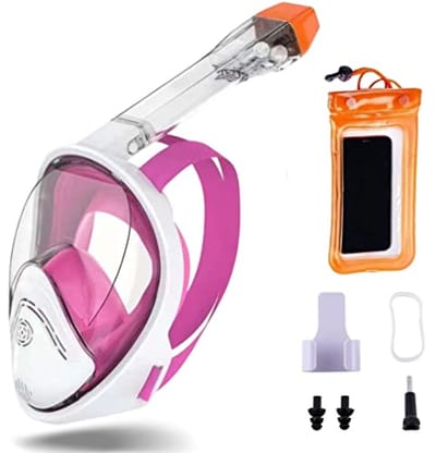 Full Face Snorkelmasker voor Volwassenen en Kinderen - Veilig en Comfortabel Snorkelen met 180 Graden Uitzicht