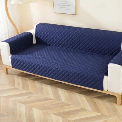 Duurzame Eenvoud Waterdichte Stof Dubbelzijdig Beschikbaar Ruit Sofaovertrek Effen Kleur Anti-fouling Huisdier Sofaovertrekken Omkeerbaar 1-seater