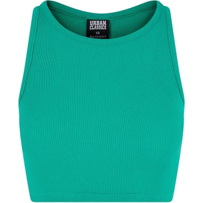 Urban Classics - Rib Crop top - XS - Groen
