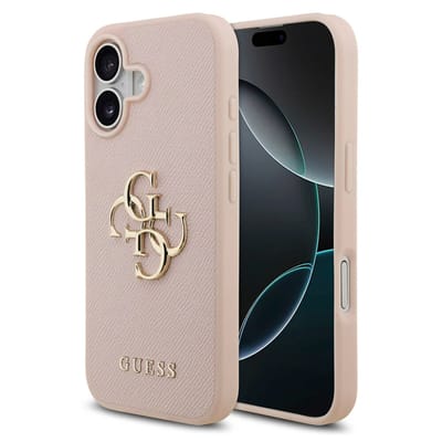 Guess Back Cover - iPhone 17 - Roze - Slank design - Valbescherming