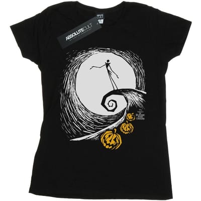 Disney Dames/Dames Nightmare Before Christmas Jack's Lament Katoenen T-Shirt (Zwart)
