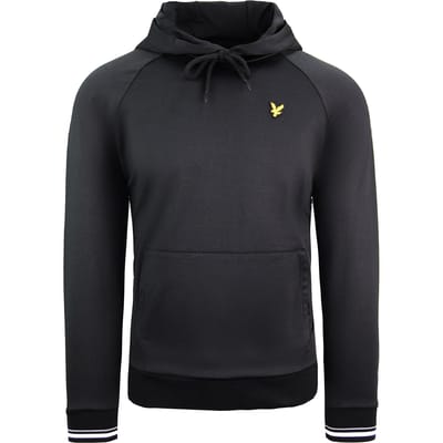 Lyle & Scott Tipped Tricot Heren Zwarte Hoodie