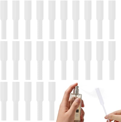 Pack van 400 geurstrips voor het testen van parfum, geurpapier en essentiële oliën voor DIY creaties en geurontwikkeling (wit, 13 cm)