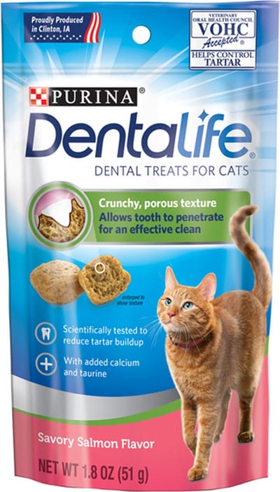 Purina Dentalife - kattensnacks zalm 4x 40gr