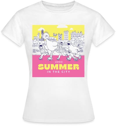 Sesamstraat Summer In The City 1969 T-Shirt Dames