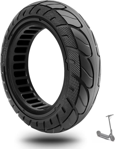 SnelShoppen - 10x2.5-6.5 Solid Band 60/70-6.5 Vervangingsband voor Elektrische Scooter, Hoog Elasticiteit, 10 Inch, Geschikt voor Diverse Modellen, Ve