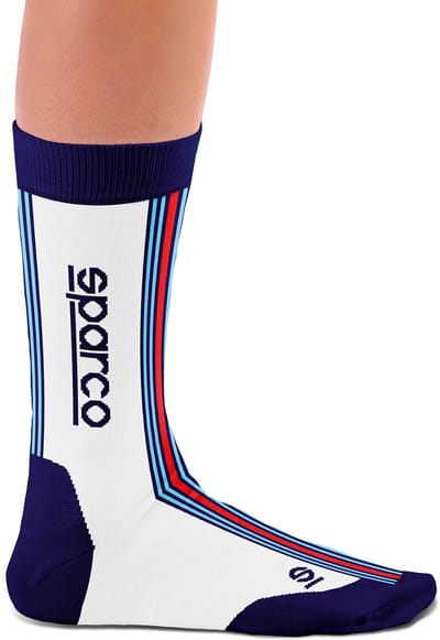 Sparco Martini Racing Martini Racing Iconic Design Sokken - Wit/Blauw/Rood — 41/48
