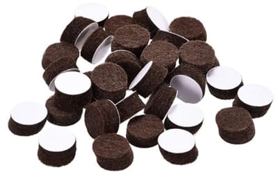 Ronde Zelfklevende Vloerbeschermers - 150 Stuks - 10 mm Diameter - 5 mm Dik - Anti-Kras Vilten Pads voor Meubelpoten