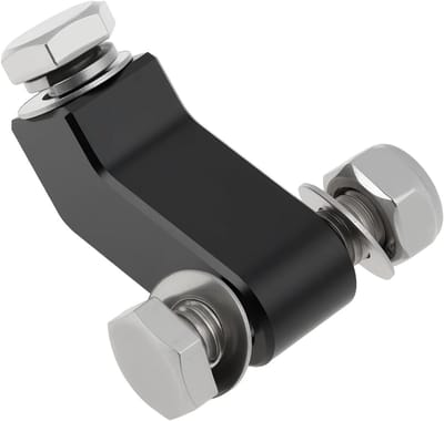 Motorfiets koplamp verlengblok voor Harley Dyna Super Glide - Zwart, eenvoudig te installeren, duurzaam en stijlvol