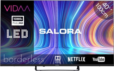 Salora 40FV210 tv 101,6 cm (40") Full HD Smart TV Wifi Zwart 230 cd/m²