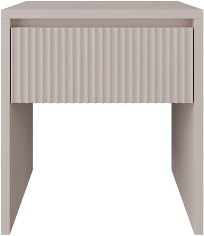 Selsey Vemmi – Nachtkastje met lade, kasjmierbeige, 45 cm