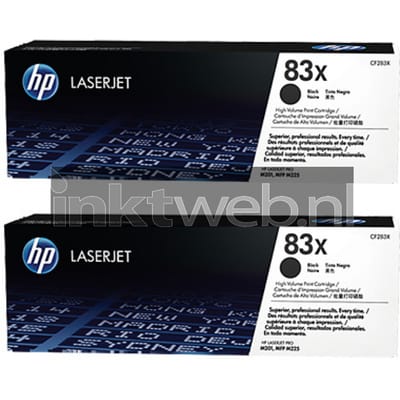 HP 83X multipack zwart (Origineel Hoge Capaciteit)