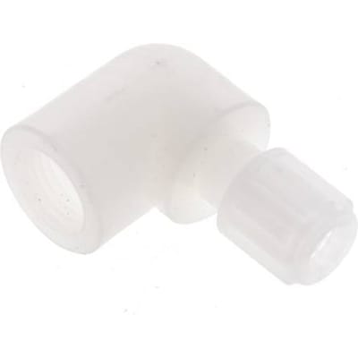 6x4mm & G1/4'' PVDF L-Vorm Knelfitting Binnendraad 10bar