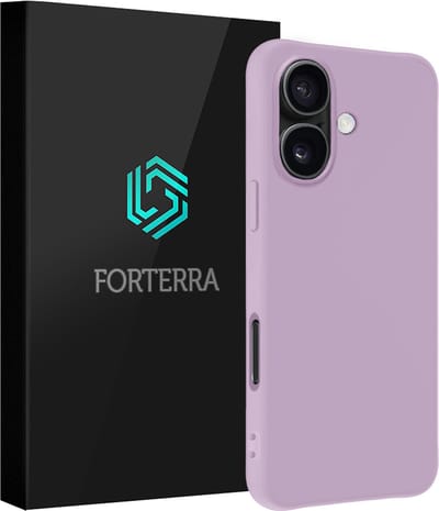 Hoesje Geschikt voor Apple iPhone 16 - Sterk & Shockproof - Siliconen Case - Hoes Cover - Lila