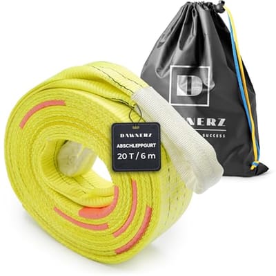 Sleepkabel 20 ton - 6m voor zware lasten en noodsituaties